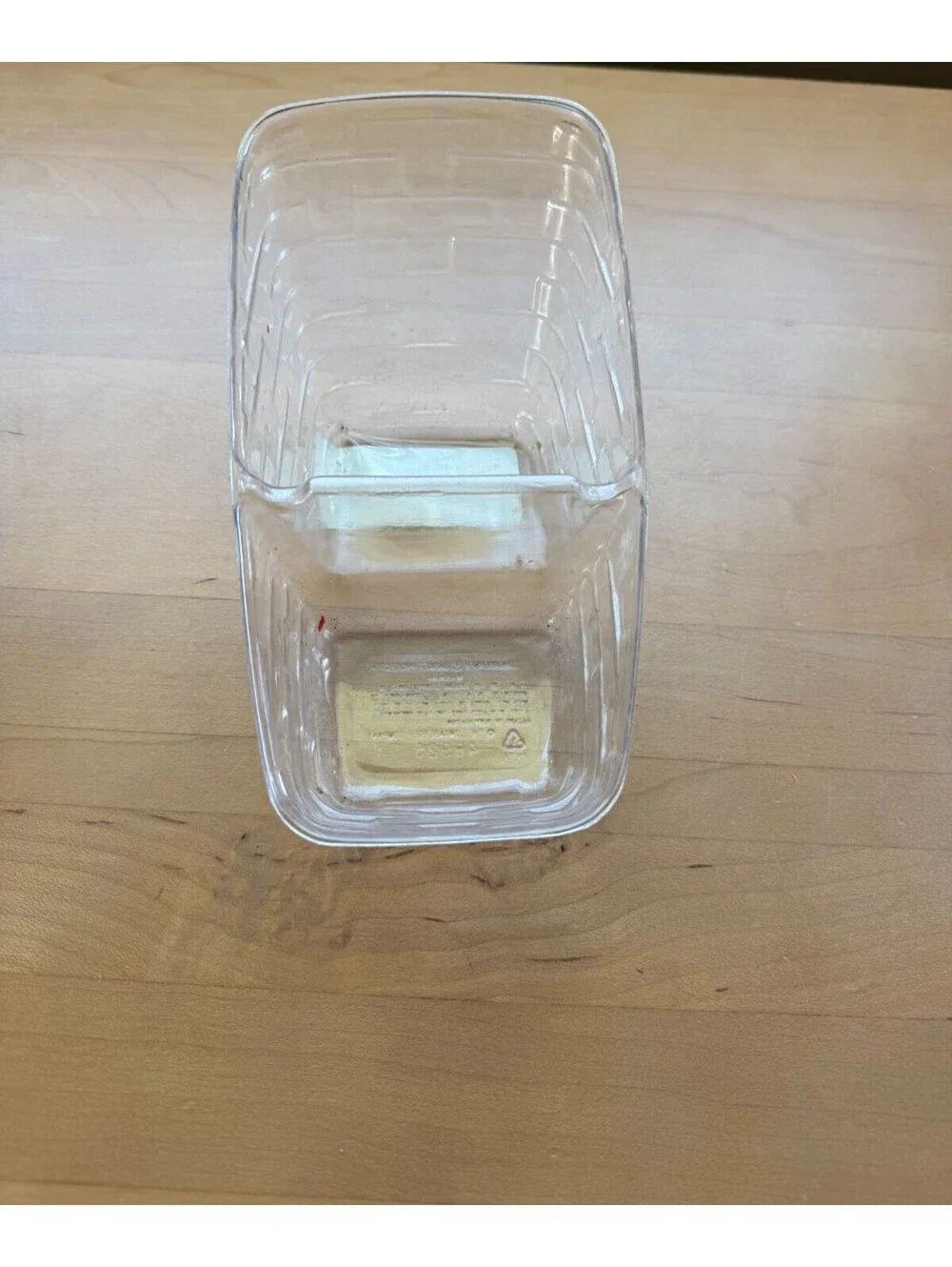 Longaberger Mini Vegetable Basket Clear Plastic Protector #48925 7.75L 4.5W 4.5H